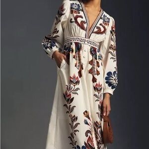 Brand New Beautiful Maxi Farm Rio Dress from Anthropologie Size XS